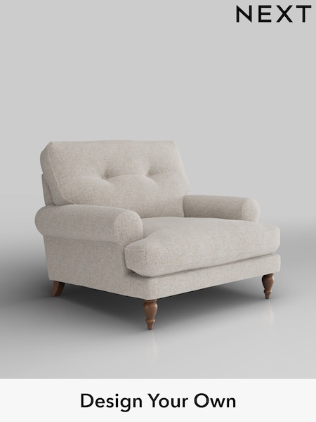 Chunky Marl/Oyster Erin Buttoned Back Deep Relaxed Sit (H34611) | £925