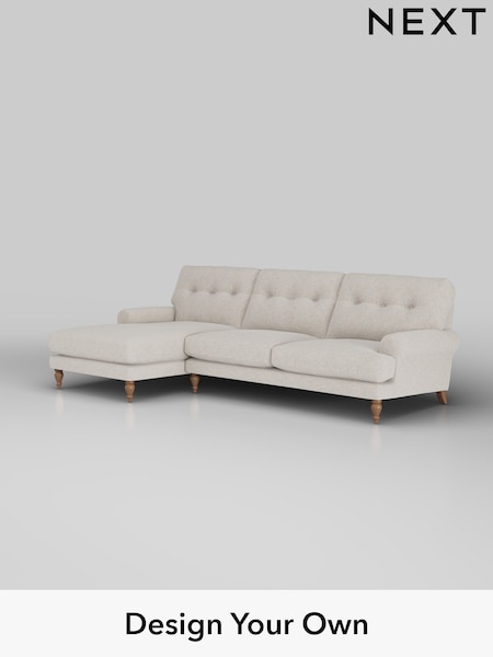 Chunky Marl/Oyster Erin Buttoned Back Deep Relaxed Sit (H34611) | £2,025