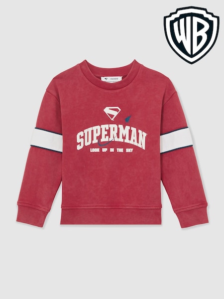 Reiss | Superman Cotton Logo Sweatshirt (H34616) | £38