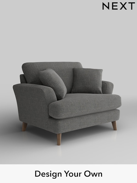 Chunky Texture/Dark Grey Conway Relaxed Sit (H34619) | £975