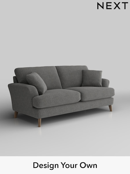 Chunky Texture/Dark Grey Conway Relaxed Sit (H34619) | £1,350