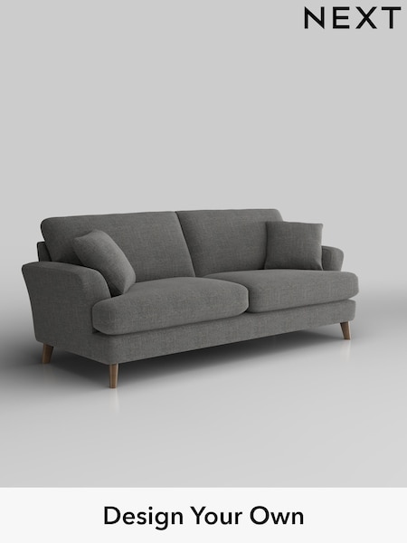 Chunky Texture/Dark Grey Conway Relaxed Sit (H34619) | £1,450