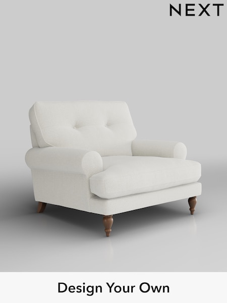 Chunky Texture/Oyster Erin Buttoned Back Deep Relaxed Sit (H34625) | £925