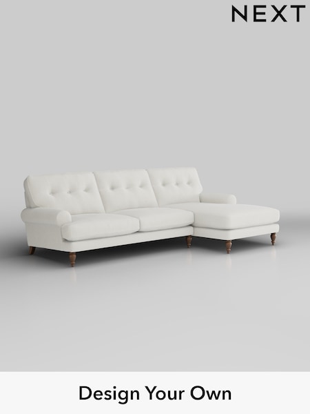 Chunky Texture/Oyster Erin Buttoned Back Deep Relaxed Sit (H34625) | £2,025