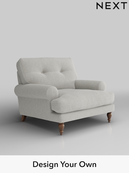 Chunky Texture/Dove Erin Buttoned Back Deep Relaxed Sit (H34627) | £925