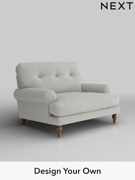 Chunky Texture/Dove Erin Buttoned Back Deep Relaxed Sit (H34627) | £1,025