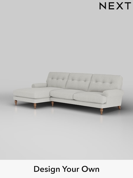 Chunky Texture/Dove Erin Buttoned Back Deep Relaxed Sit (H34627) | £2,025