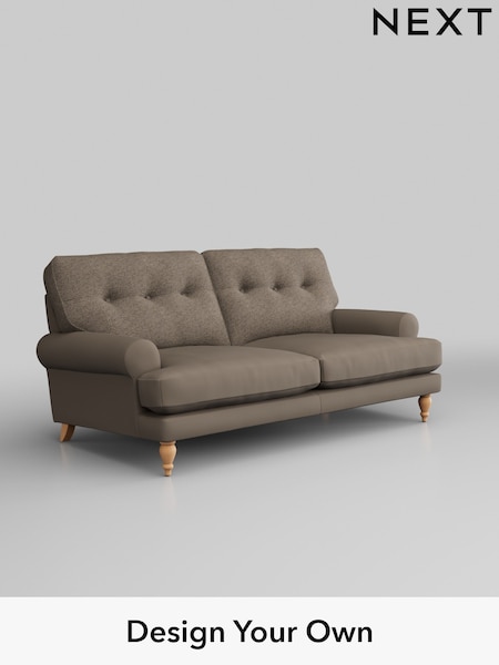 Chunky Weave/Dark Natural Erin Buttoned Back Deep Sit (H34638) | £1,275