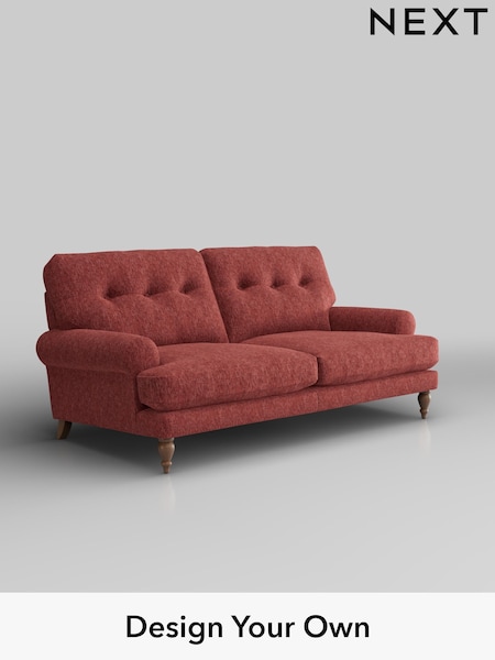 Cotswold Chenille/Dark Terracotta Orange Erin Buttoned Back Deep Relaxed Sit (H34644) | £1,325