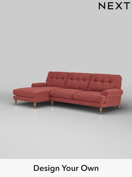 Cotswold Chenille/Dark Terracotta Orange Erin Buttoned Back Deep Relaxed Sit (H34644) | £2,025