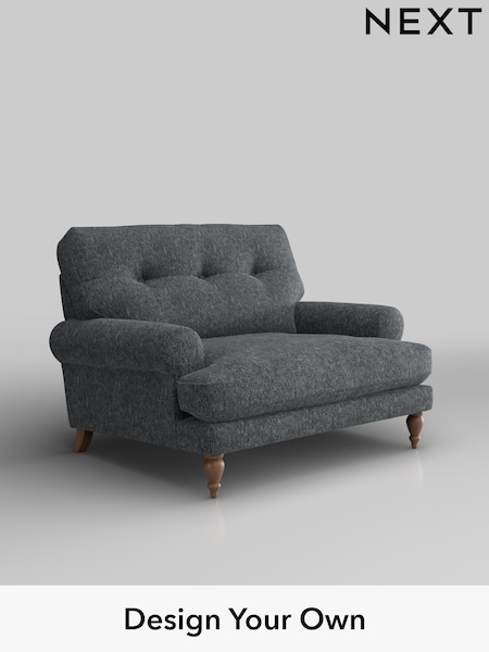 Cotswold Chenille/Dark Grey Erin Buttoned Back Deep Relaxed Sit (H34648) | £1,025