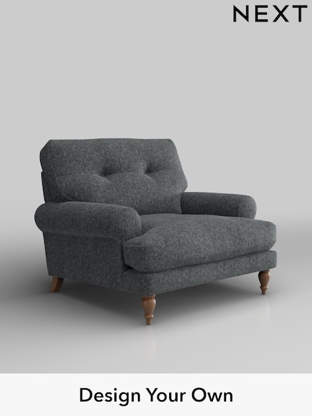 Cotswold Chenille/Dark Grey Erin Buttoned Back Deep Sit (H34654) | £875