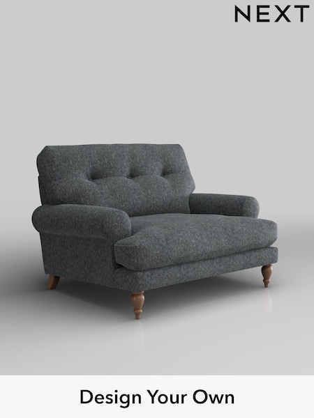 Cotswold Chenille/Dark Grey Erin Buttoned Back Deep Sit (H34654) | £975
