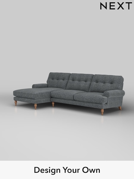 Cotswold Chenille/Dark Grey Erin Buttoned Back Deep Sit (H34654) | £1,975