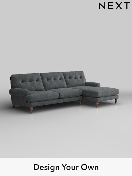 Cotswold Chenille/Dark Grey Erin Buttoned Back Deep Sit (H34654) | £1,975
