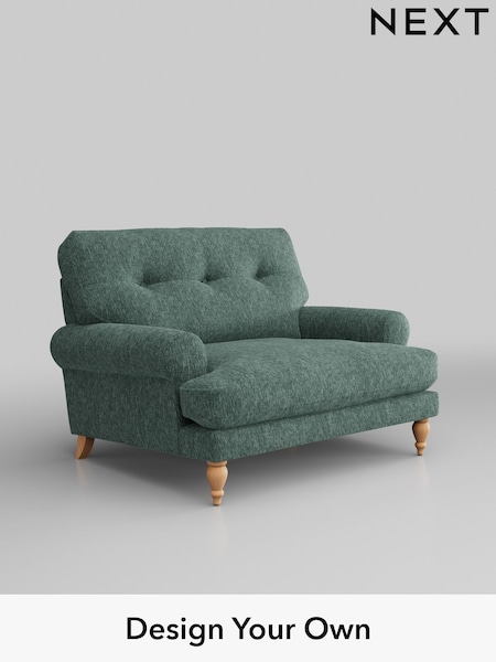 Cotswold Chenille/Mid Slate Teal Green Erin Buttoned Back Deep Relaxed Sit (H34657) | £1,025