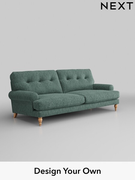 Cotswold Chenille/Mid Slate Teal Green Erin Buttoned Back Deep Relaxed Sit (H34657) | £1,425