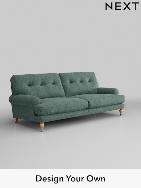 Cotswold Chenille/Mid Slate Teal Green Erin Buttoned Back Deep Relaxed Sit (H34657) | £1,425