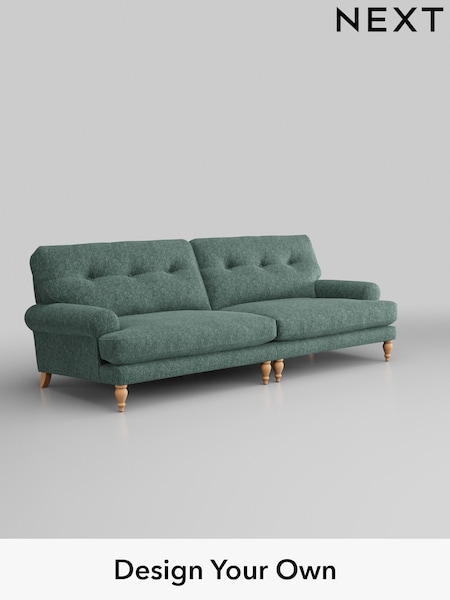 Cotswold Chenille/Mid Slate Teal Green Erin Buttoned Back Deep Relaxed Sit (H34657) | £1,525