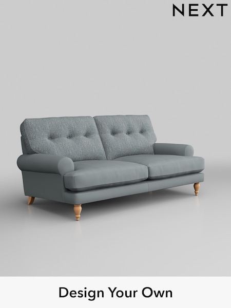 Chunky Weave/Mid Blue Erin Buttoned Back Deep Sit (H34660) | £1,275