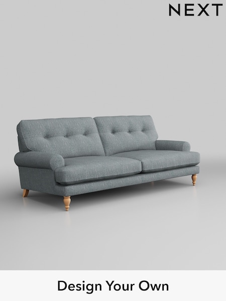 Chunky Weave/Mid Blue Erin Buttoned Back Deep Sit (H34660) | £1,375