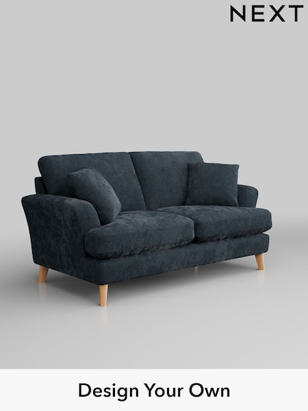 Distressed Velour/Midnight Blue Conway Relaxed Sit (H34662) | £1,250
