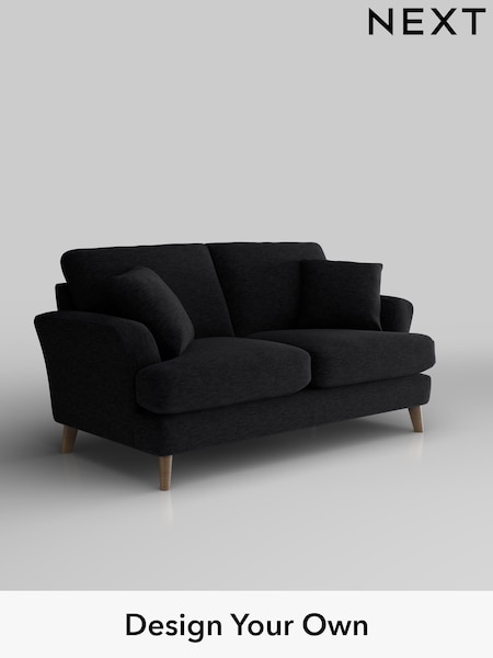 Fine Chenille Easy Clean/Black Conway Relaxed Sit (H34663) | £1,250