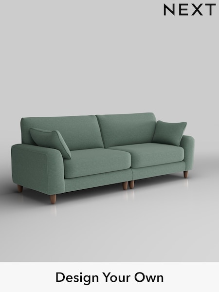 Fine Chenille Easy Clean/Light Forest Green Campbell (H34669) | £1,375