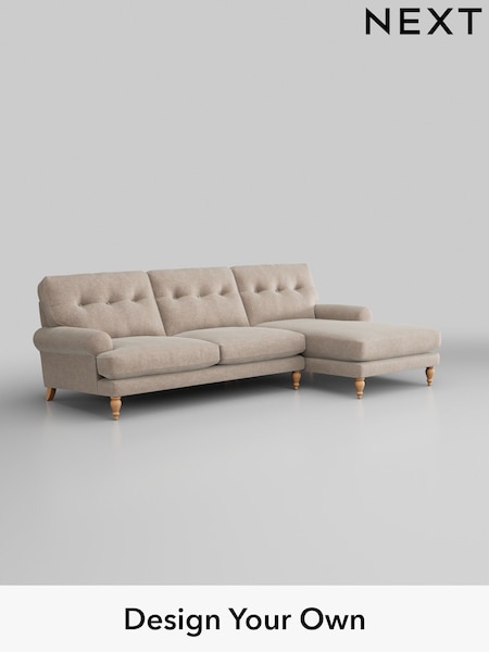 Cotswold Chenille/Light Natural Erin Buttoned Back Deep Sit (H34671) | £1,975