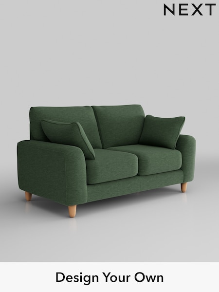 Fine Chenille Easy Clean/Mid Khaki Green Campbell (H34673) | £1,075