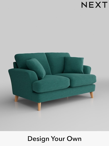 Fine Chenille Easy Clean/Dark Juniper Green Conway Relaxed Sit (H34675) | £1,150
