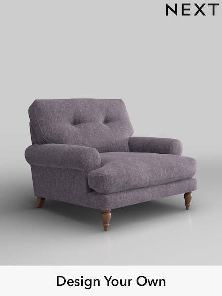 Cotswold Chenille/Light Lilac Purple Erin Buttoned Back Deep Sit (H34681) | £875