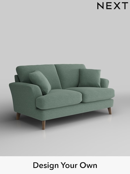 Fine Chenille Easy Clean/Light Forest Green Conway Relaxed Sit (H34687) | £1,250
