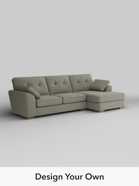 Chunky Marl/Light Olive Green Stamford Buttoned Back (H34712) | £2,025