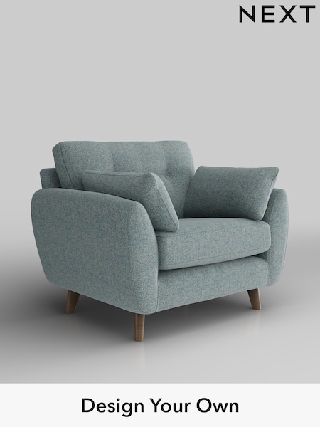 Chunky Marl/Mid Blue Wilson Buttoned Back (H34743) | £699