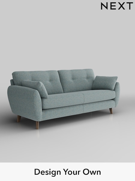 Chunky Marl/Mid Blue Wilson Buttoned Back (H34743) | £1,150