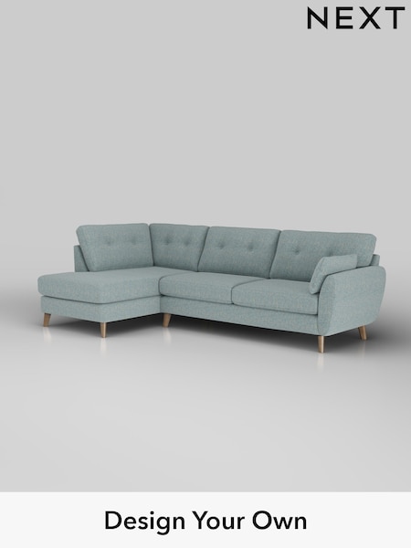 Chunky Marl/Mid Blue Wilson Buttoned Back (H34743) | £1,775