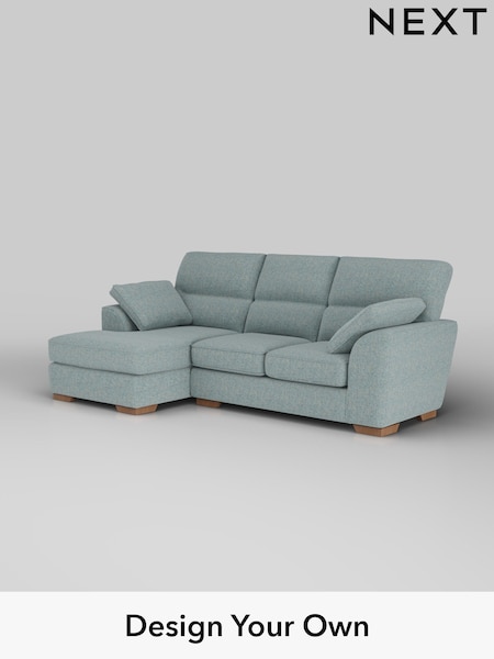 Chunky Marl/Mid Blue Stamford Highback (H34746) | £1,875