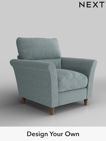 Chunky Marl/Mid Blue Hartley Highback Relaxed Sit (H34747) | £875