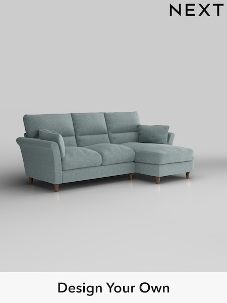 Chunky Marl/Mid Blue Hartley Highback Relaxed Sit (H34747) | £1,950