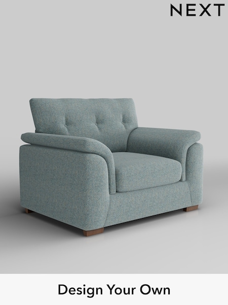 Chunky Marl/Mid Blue Hayden Buttoned Back (H34752) | £850