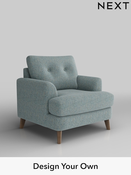 Chunky Marl/Mid Blue Parker Buttoned Back (H34758) | £925