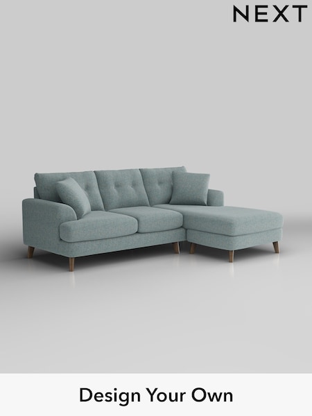 Chunky Marl/Mid Blue Parker Buttoned Back (H34758) | £1,850