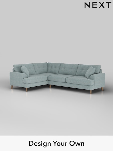 Chunky Marl/Mid Blue Parker Buttoned Back (H34758) | £2,475