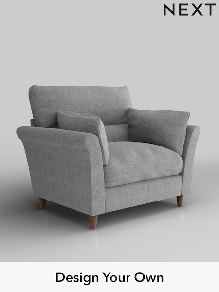 Chunky Marl/Mid Grey Hartley Highback Relaxed Sit (H34783) | £975