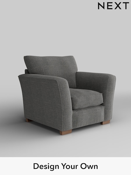 Chunky Texture/Dark Grey Heath Highback (H34786) | £750