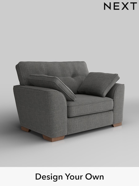 Chunky Texture/Dark Grey Stamford Buttoned Back (H34790) | £899