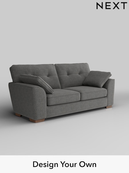 Chunky Texture/Dark Grey Stamford Buttoned Back (H34790) | £1,299