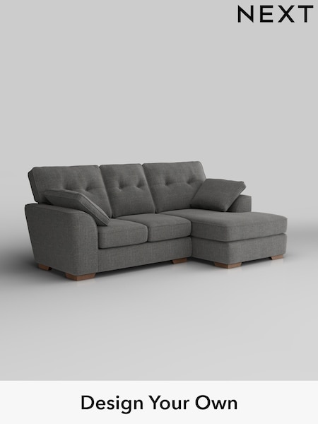 Chunky Texture/Dark Grey Stamford Buttoned Back (H34790) | £1,775