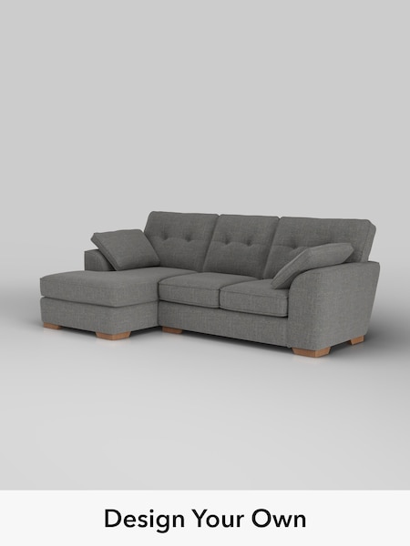 Chunky Texture/Dark Grey Stamford Buttoned Back (H34790) | £1,875